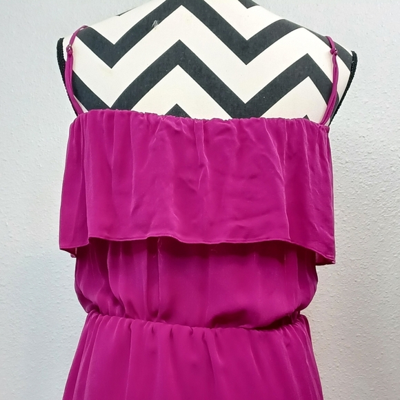 Haute Hippie Y2K Ruffle Top Honeydew 100% Silk Mini Dress - Picture 5 of 12